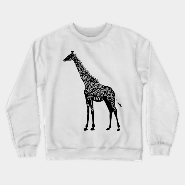 Giraffe Crewneck Sweatshirt by JulietLake